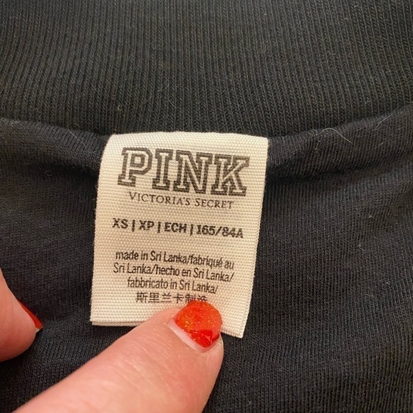 VS PINK Sherpa Miami Letterman Jacket, Size XS - Picture 3 of 5